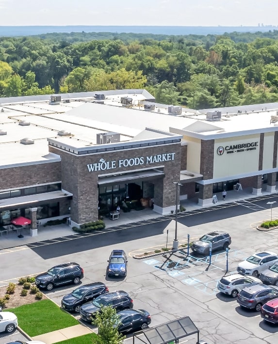 Aerial view of Whole foods Market